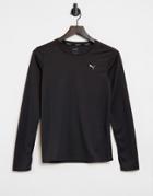 Puma Running Favorite Long Sleeve T-shirt In Black