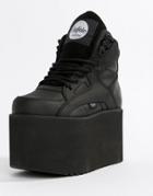 Buffalo Classic Extreme Flatform Sneakers In Black - Black