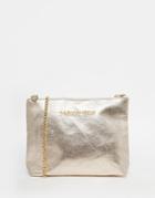 Thursday Friday Canvas Metallic Pouch Bag - Gold