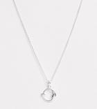 Asos Design Sterling Silver Necklace With Moon And Star Pendant