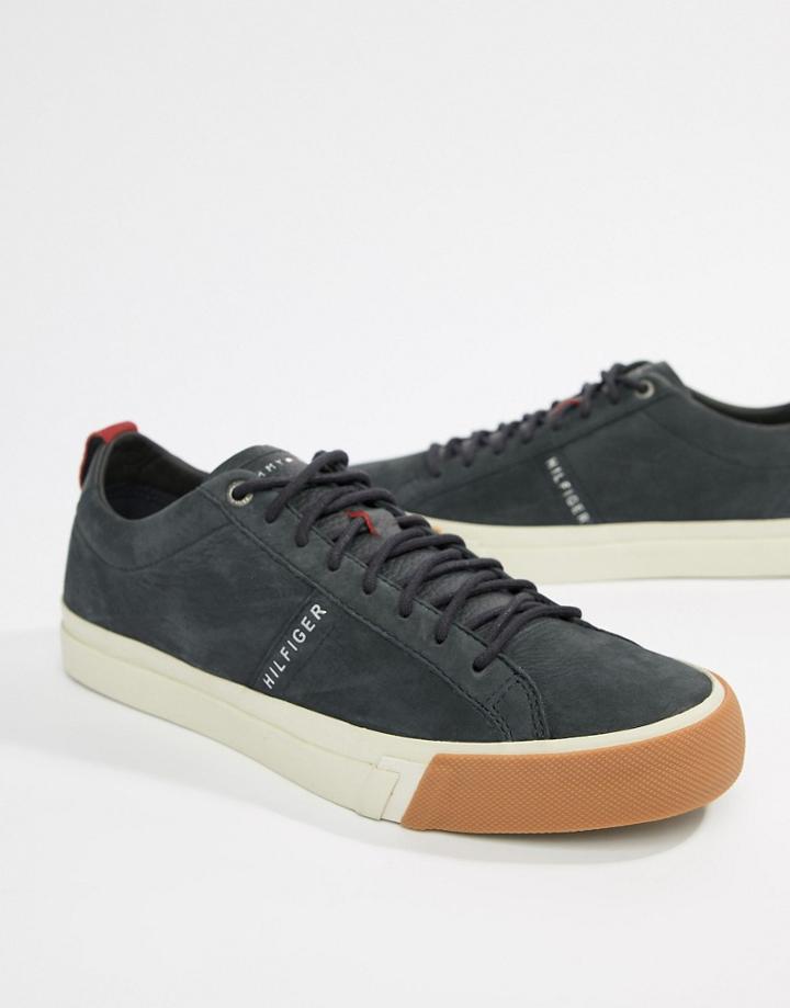 Tommy Hilfiger Nubuck Derby Sneaker In Navy - Navy
