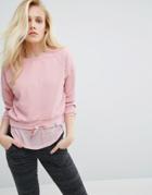 Only Play Pink Cropped Sweatshirt - Pink