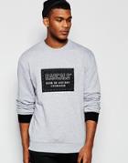 Rascals Sweatshirt With Patch Logo - Gray