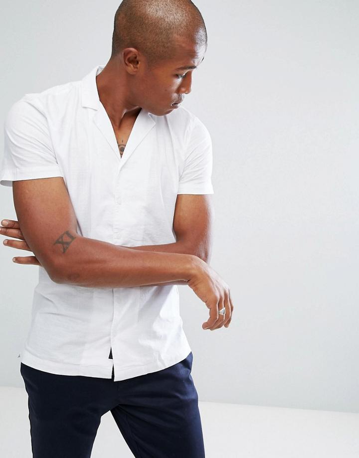 Minimum Revere Collar Shirt - White