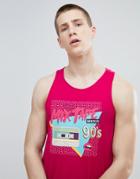 Only & Sons Tank With Graphic Print - Pink