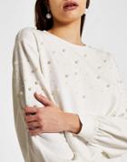 River Island Pearl Coordinating Sweatshirt In White