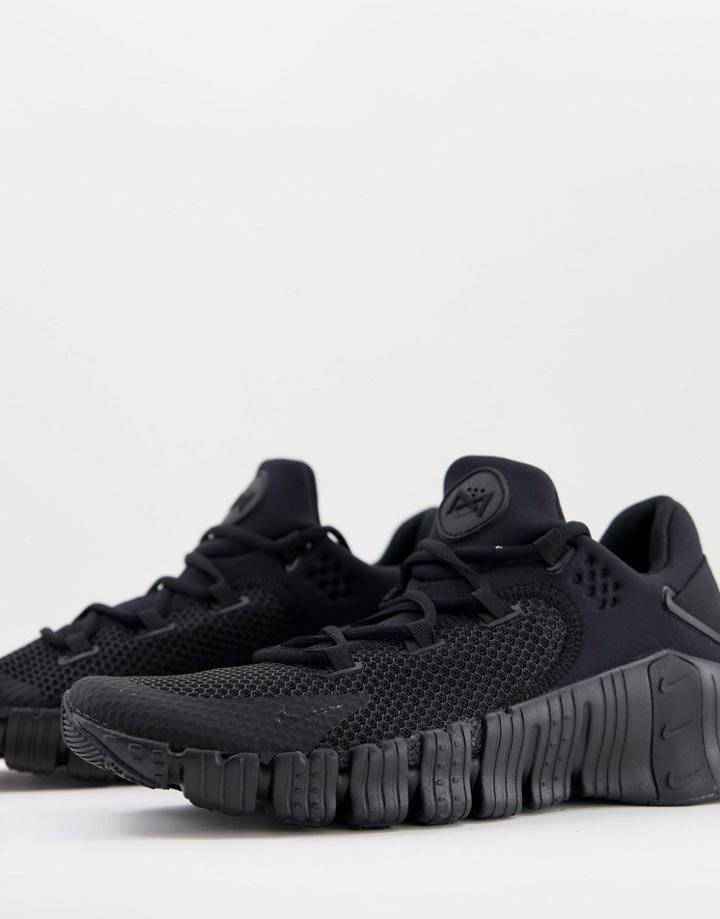 Nike Training Free Metcon 4 Sneakers In Black