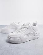 Buffalo Flat Simple 2.0 Flatform Sneakers In White