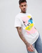 New Love Club Summer Back Print T-shirt - White