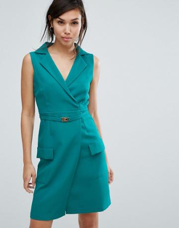Vesper Tailored Dress - Green