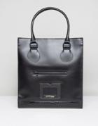 Dr Martens Luxe Tote Bag In Black Vibrance Croco - Black