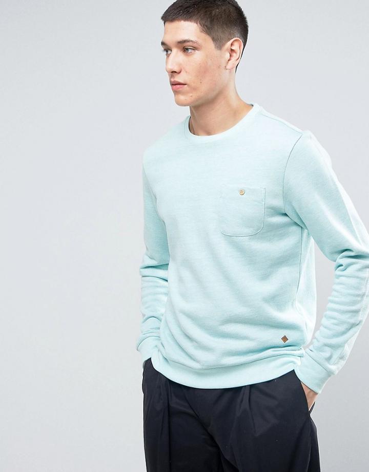 Casual Friday Sweatshirt With Pocket - Blue