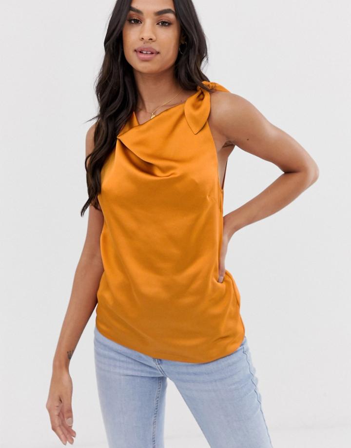 Asos Design Cowl Neck Sleeveless Top