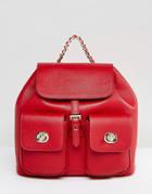 Marc B Red Tassel Backpack - Red