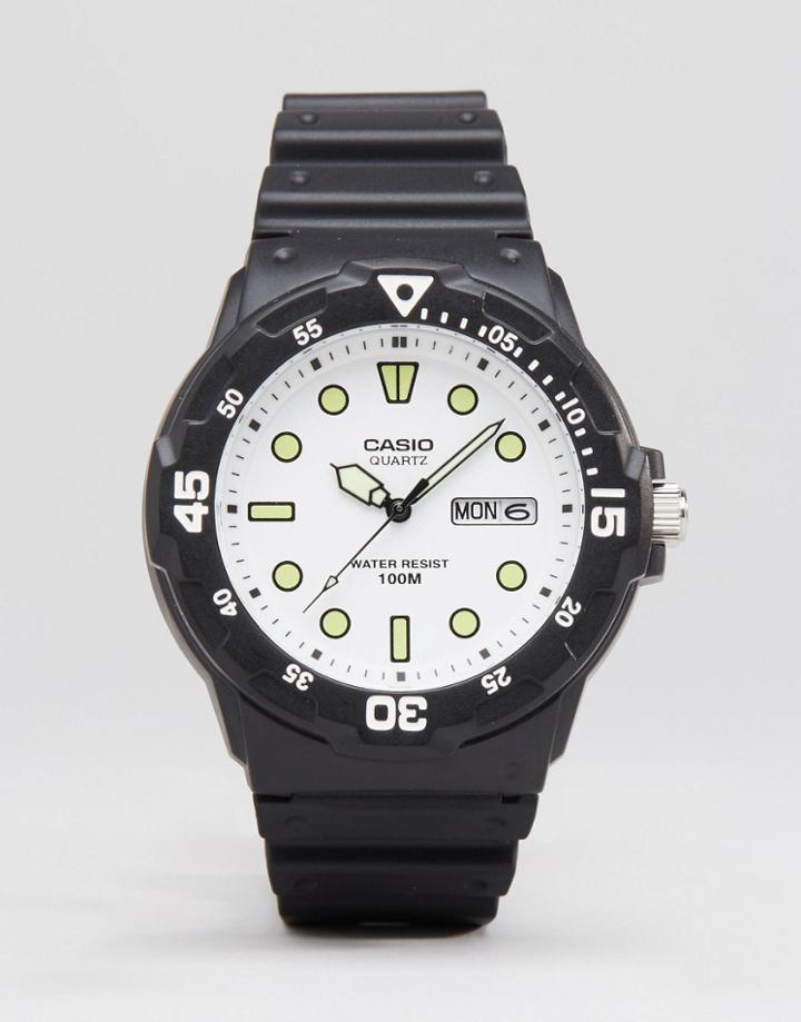 Casio Analogue Watch In Black Mrw200h-7e - Black