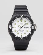 Casio Analogue Watch In Black Mrw200h-7e - Black