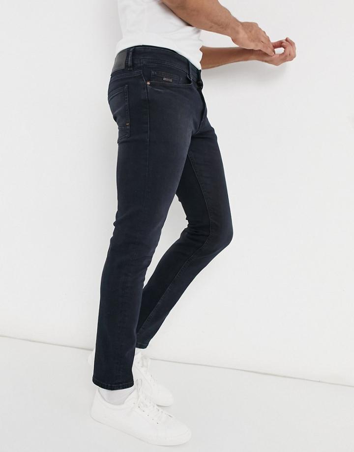 Boss Delaware Slim Fit Jeans In Dark Blue-blues