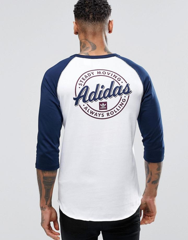 Adidas Originals Raglan 3/4 T-shirt Ay8885 - White