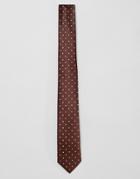 French Connection Dotted Tie-red