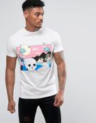 Friend Or Faux Liam Back Print T-shirt - White