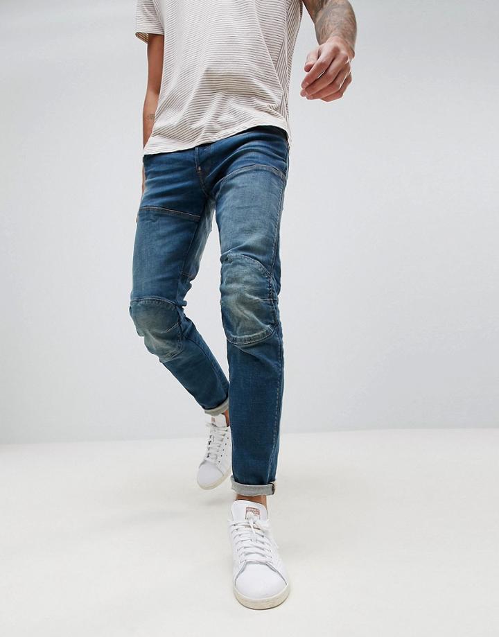 G-star 5620 3d Slim Jeans Medium Aged - Blue