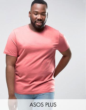 Asos Plus T-shirt In Red - Red