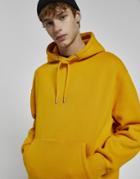 Pull & Bear Join Life Hoodie In Yellow