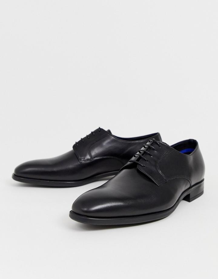Ps Paul Smith Daniel Leather Derby Shoe In Black