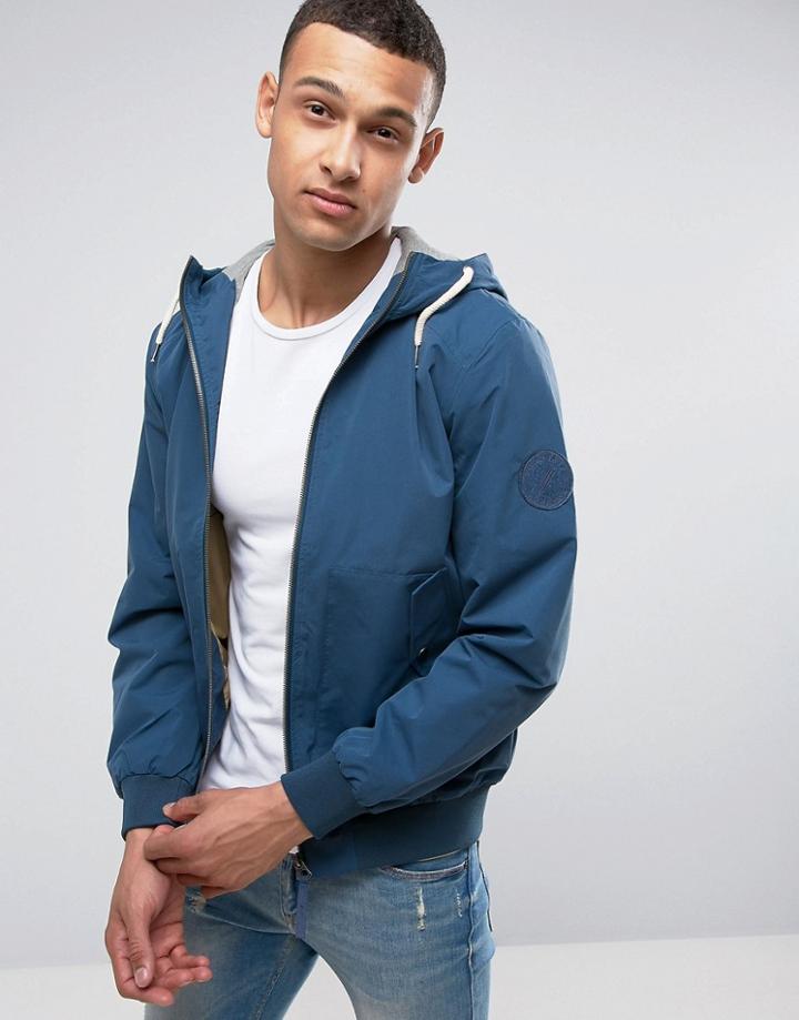Jack & Jones Plain Drawstring Jacket - Blue
