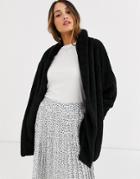 Qed London Soft Touch Hoodie In Black