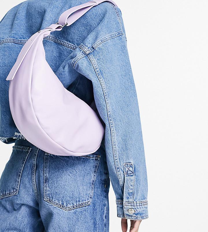 Glamorous Exclusive Sling Tote Bag In Lilac-purple
