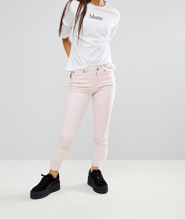 Noisy May Skinny Jeans-pink