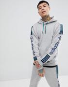 Adidas Skateboarding Quarzo Fleece Hoodie In Gray Ce1837 - Gray
