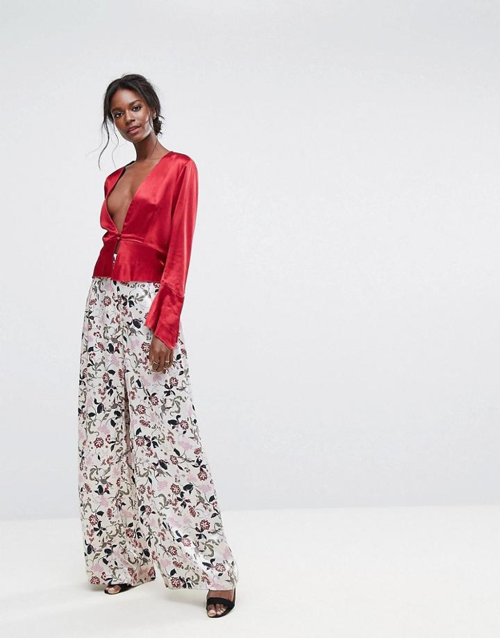 Bec & Bridge Floral Wide Leg Pants - Multi
