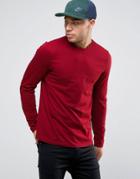 Asos Longsleeve T-shirt In Standard Fit In Red - Red