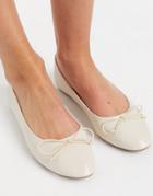 Truffle Collection Easy Ballet Flats In Beige-neutral