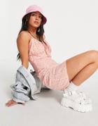 Heartbreak Tie Front Mini Dress In Floral-multi
