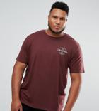 Jack & Jones Originals Plus T-shirt With Chest Branding - Red