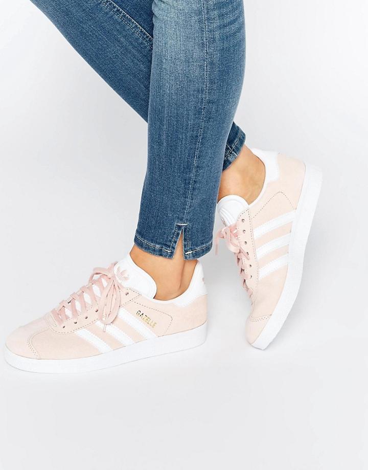 Adidas Originals Pink Suede Gazelle Sneakers - Pink