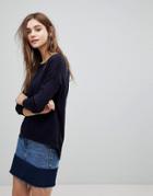 Brave Soul Rony Loose Fit Sweater - Navy