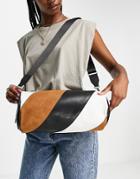 Na-kd Multi Toned Barrel Bag In Black