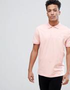 Abercrombie & Fitch Stretch Core Moose Icon Logo Slim Fit Polo In Coral - Pink