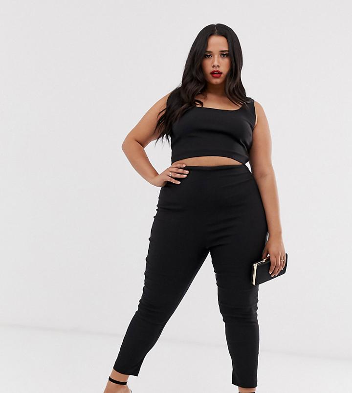 Vesper Curve Tailored Pants Two-piece In Black - Black