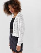 Hollister Cropped Cardigan - White