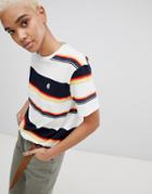 Carhartt Wip Logo T-shirt In Stripe - Multi