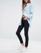 Replay Super Skinny Mid Rise Jeans - Clean Rinse