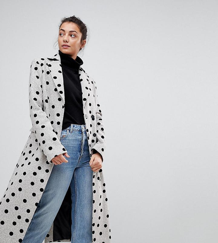 Asos Tall Spot Coat - Multi