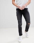 Le Breve Skinny Ripped Jeans - Black