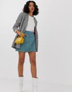 Vero Moda Faux Suede Skirt - Blue