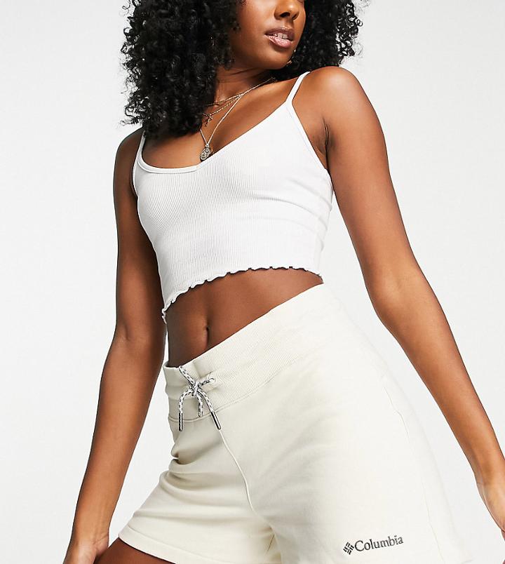 Columbia Pearland Shorts In Cream Exclusive At Asos-white